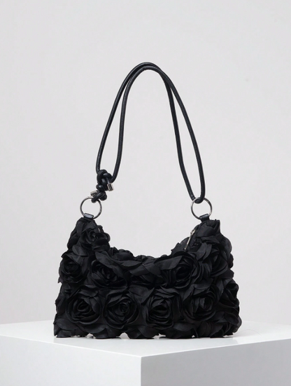 Floral Pattern Underarm - Black