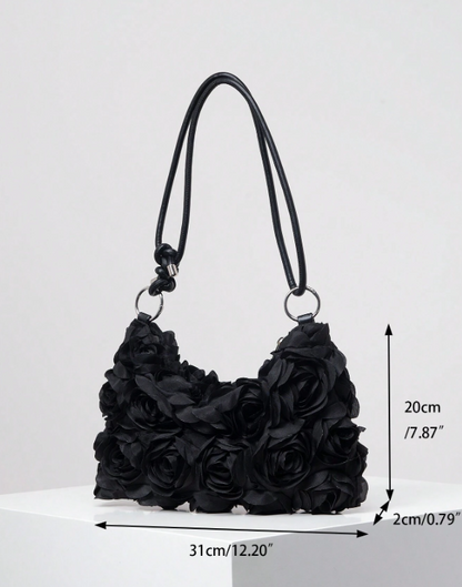 Floral Pattern Underarm - Black