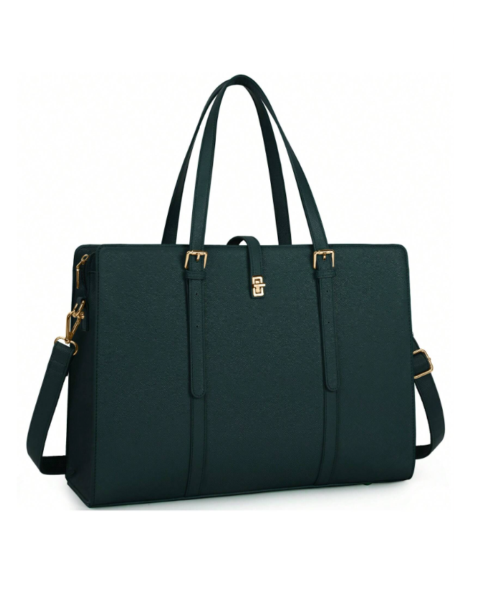 Ladies Laptop/Work Bag - Forest Green/Black