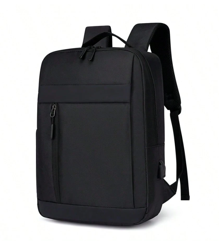 Minimal Laptop Backpack - Black