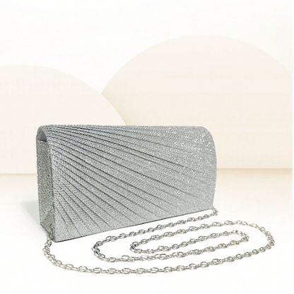 Sparkling Silver Crossbody/Clutch