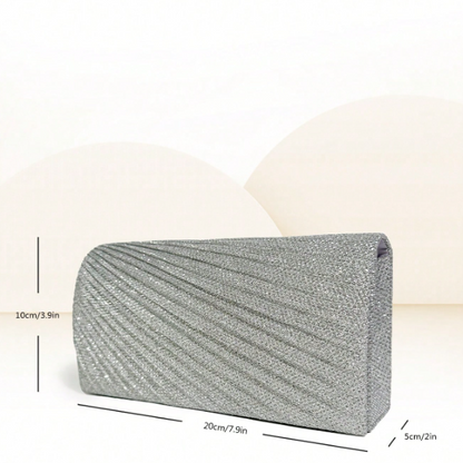 Sparkling Silver Crossbody/Clutch