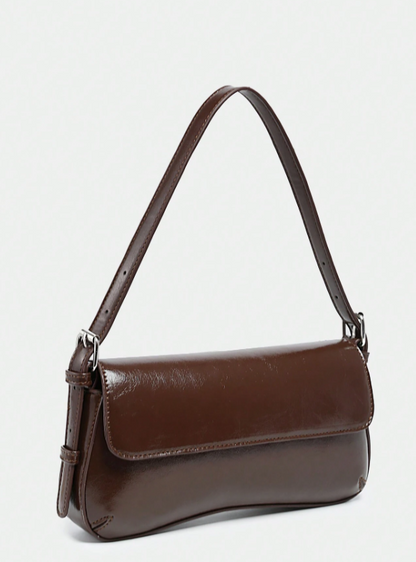 Glossy Minimal Underarm - Brown/Black