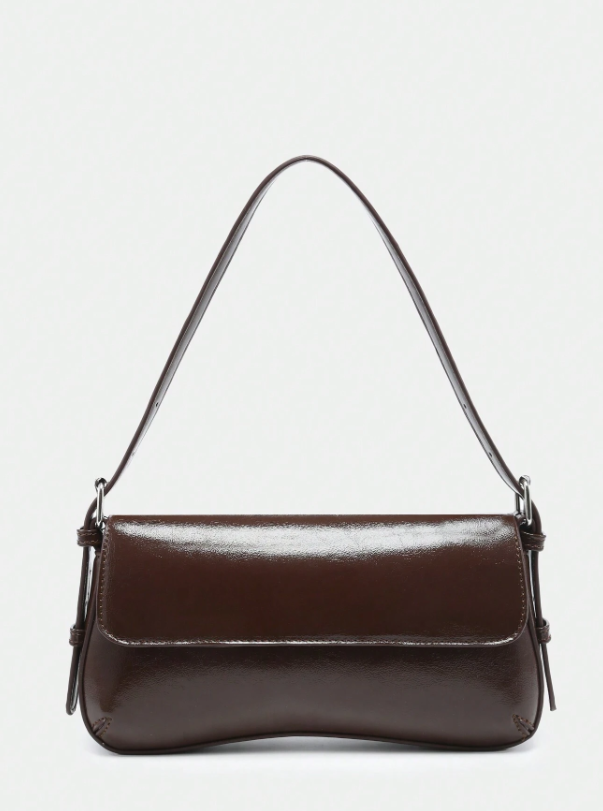 Glossy Minimal Underarm - Brown/Black