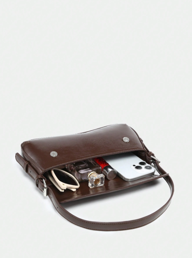 Glossy Minimal Underarm - Brown/Black