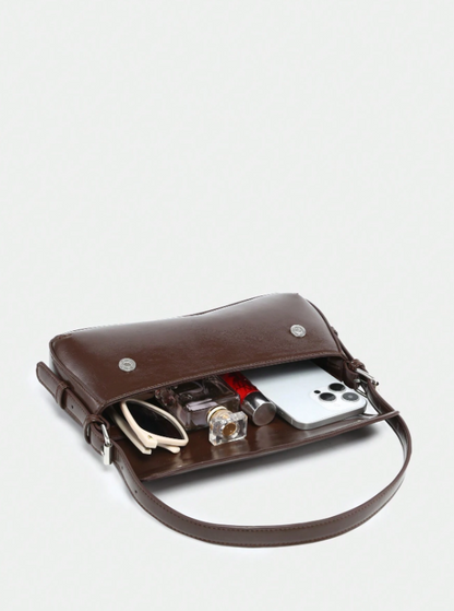 Glossy Minimal Underarm - Brown/Black