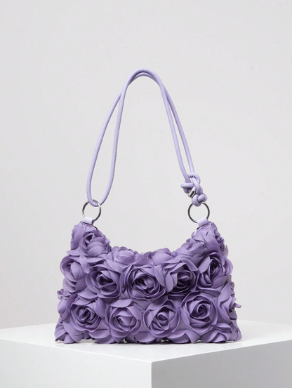 Floral Pattern Underarm - Purple