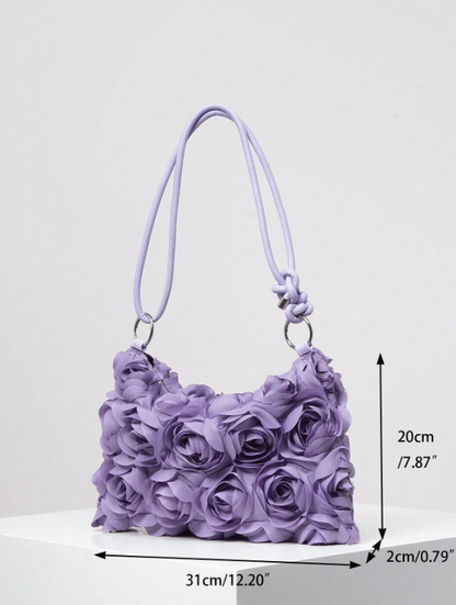 Floral Pattern Underarm - Purple