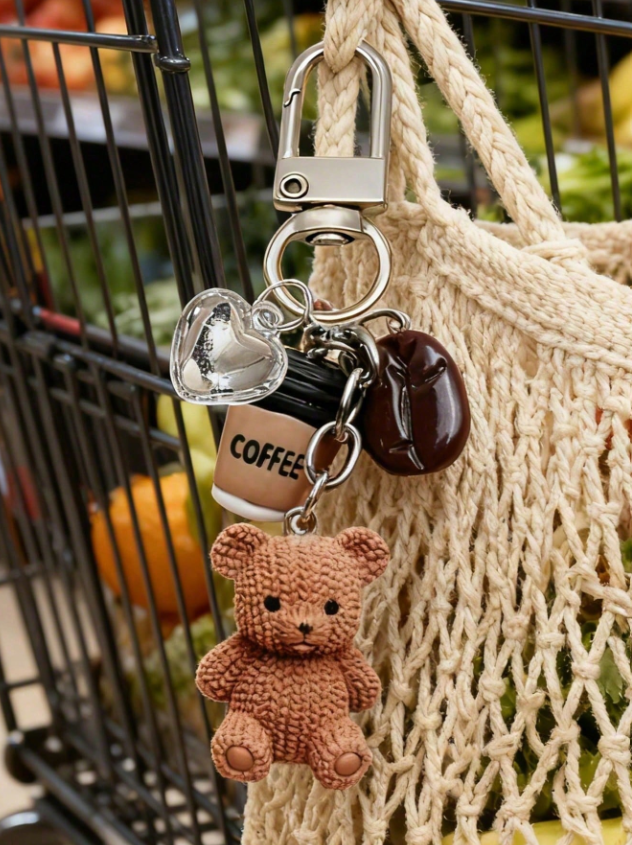 Teddy Bear Bag Charm