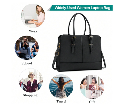 Elegant Shoulder/Workbag - Black