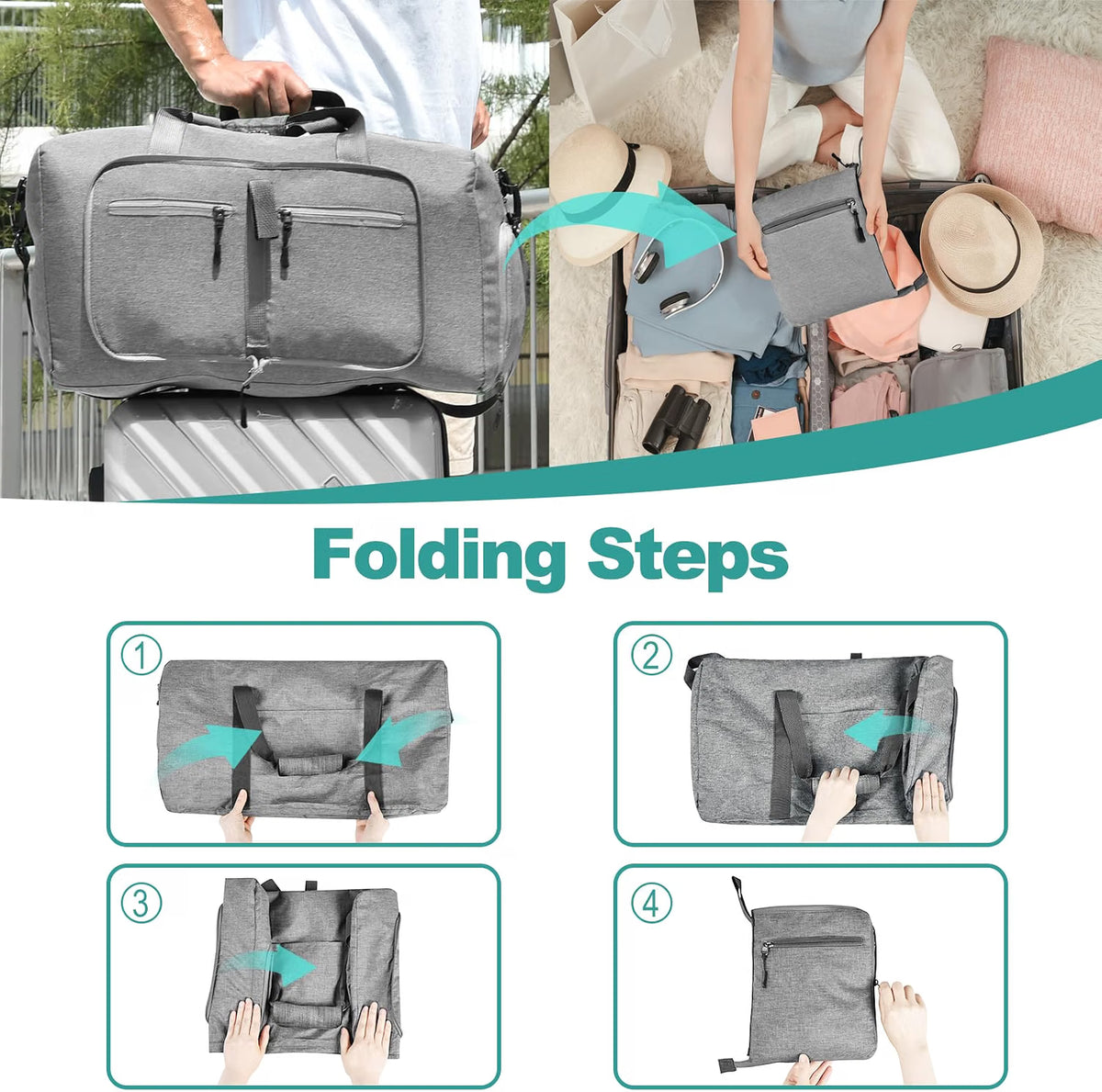 Dimayar 40L Foldable Duffle Bag