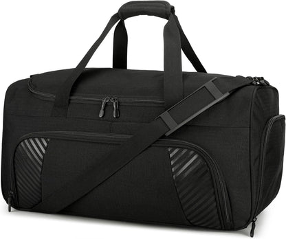 50L Black Durable Large Duffle Bag