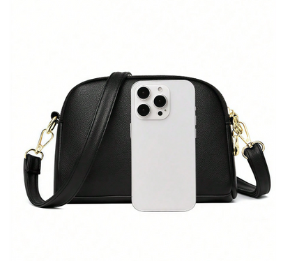 Double-Zipper Crossbody Bag