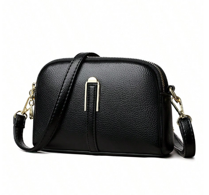 Double-Zipper Crossbody Bag