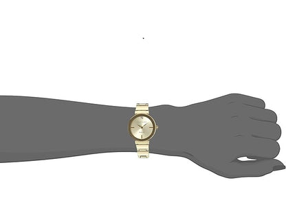 Anne Klein Women's Genuine Diamond Dial Watch Gold