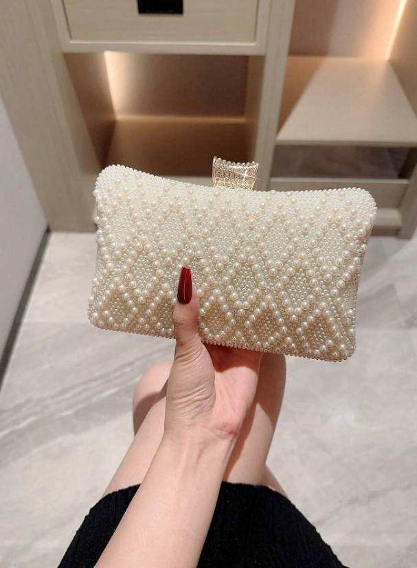 Romantic Pearl Handbag/Clutch