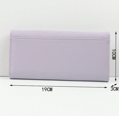 Elegant Design Clutch Purse - Stone/Mauve