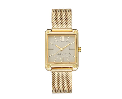 Nine West Women's Mesh Square Watch