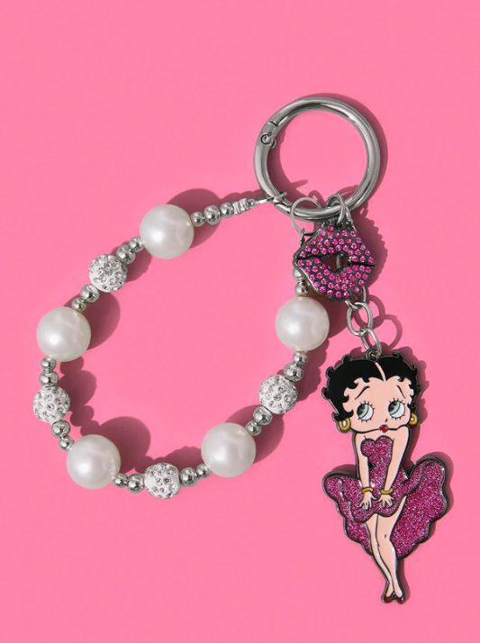 Betty Boop Pink Bag Charm