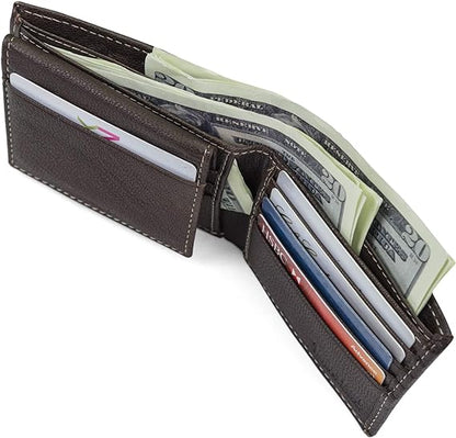 Timberland Men's Security Wallet - Black/Brown