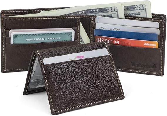 Timberland Men's Security Wallet - Black/Brown