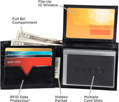 GUESS Men's Passcase Wallet - Black