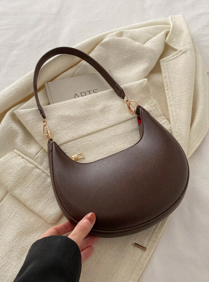 French Style Underarm Bag - Black/Brown