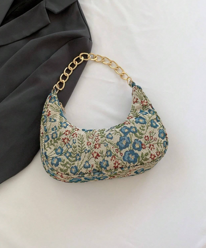 Floral Fabric Bag - Pink/Blue