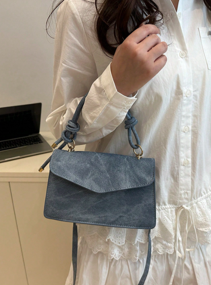Denim Effect Crossbody/Handbag