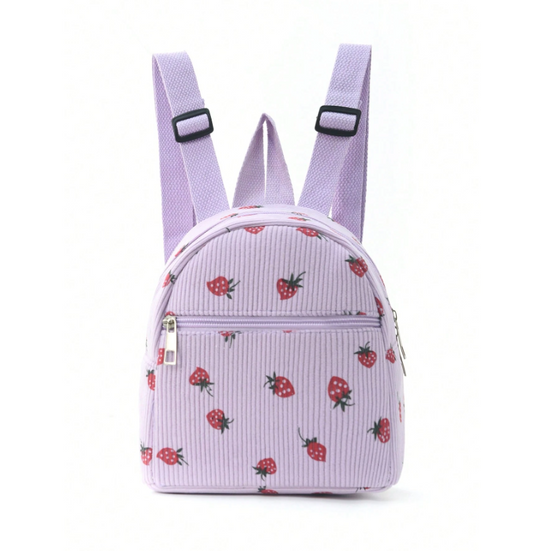 Strawberry Children Backpack - Purple
