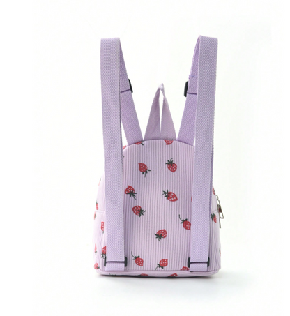 Strawberry Children Backpack - Purple