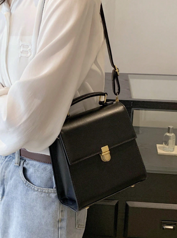 Mini Flap Backpack/Crossbody Solid Color