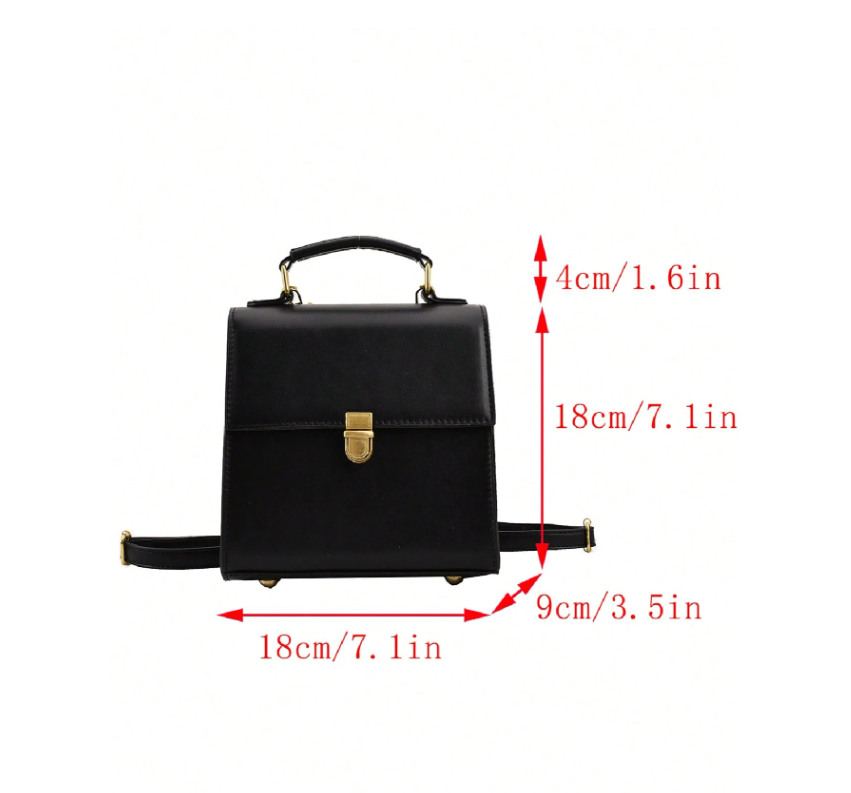 Mini Flap Backpack/Crossbody Solid Color