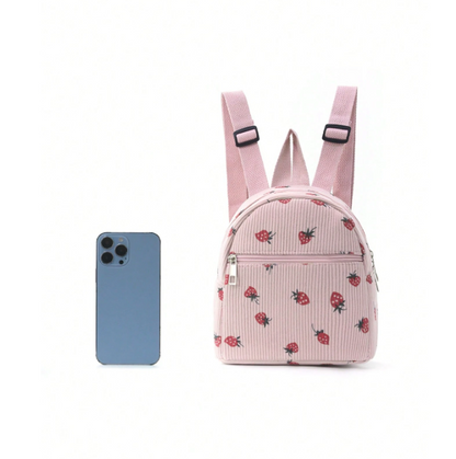 Strawberry Children Backpack - Pink