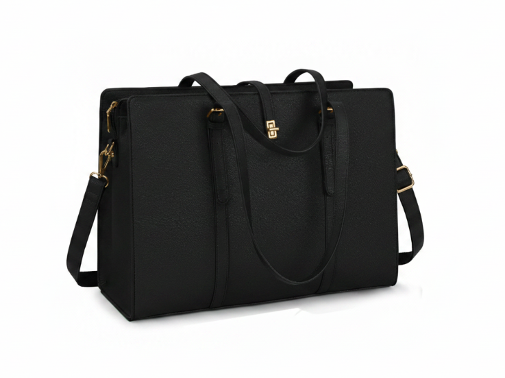 Ladies Laptop/Work Bag - Forest Green/Black