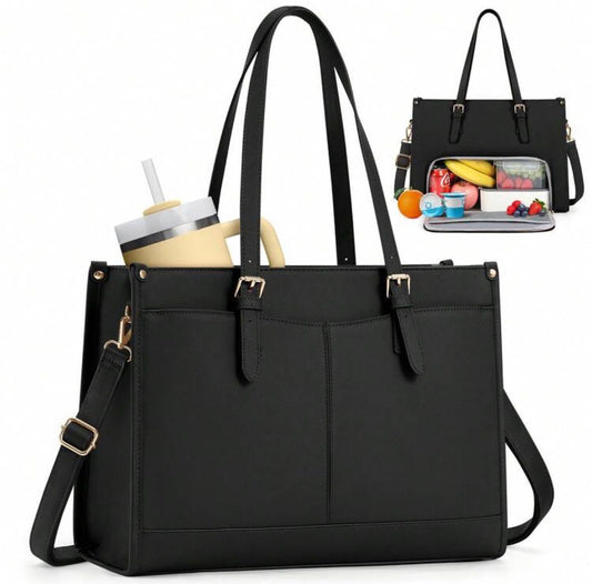 Large Shoulder Bag with Lunch Compartment