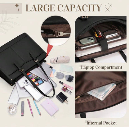 Large Shoulder Bag with Lunch Compartment
