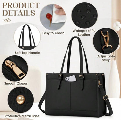Large Shoulder Bag with Lunch Compartment