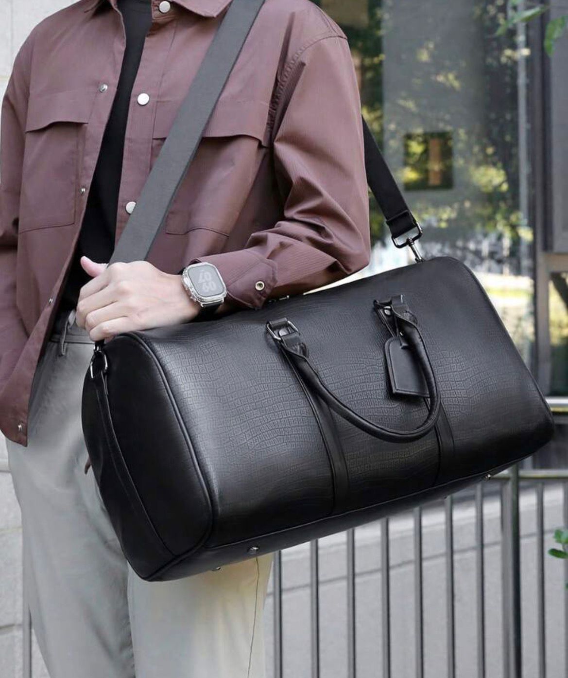 Animal Texture Duffle Bag