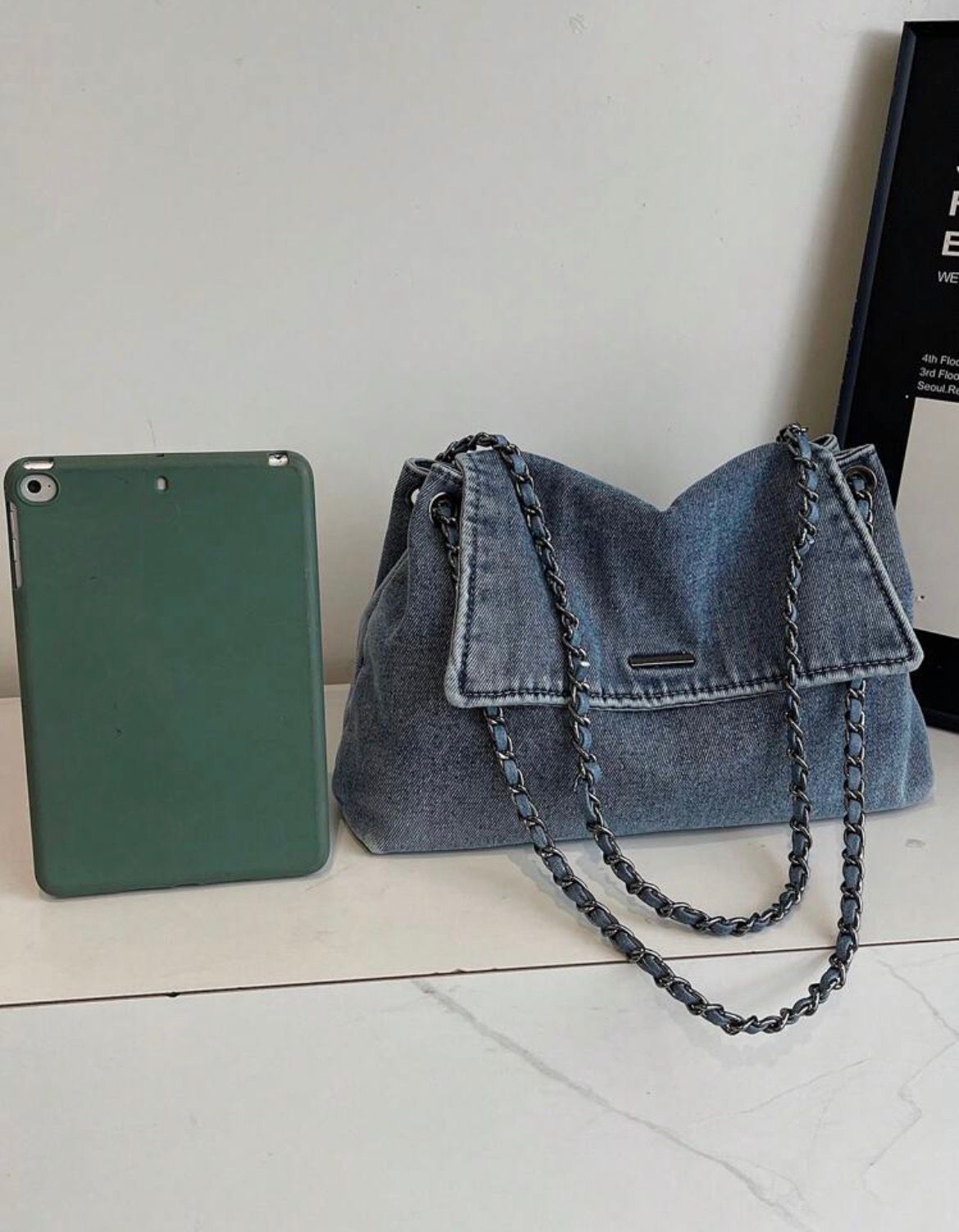 Denim Tote Bag