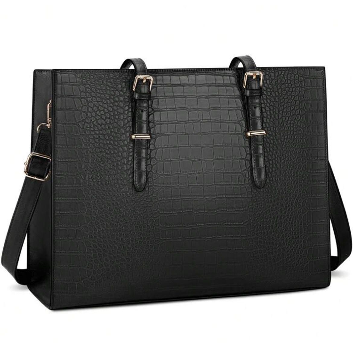Large Elegant Laptop/Work Bag - Green/Black Animal