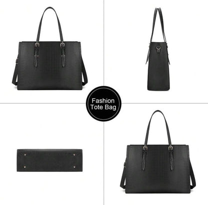 Large Elegant Laptop/Work Bag - Green/Black Animal