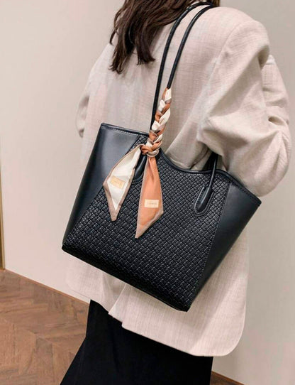 Embossed Scarf Tote